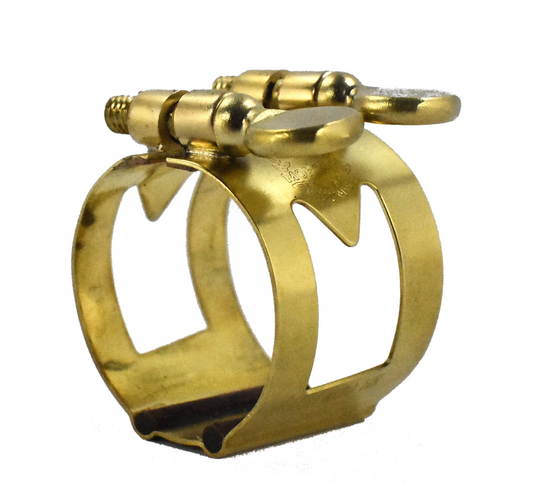ralph morgan mouthpiece with a brass gold marc jean saxophone mouthpiece ligature for soprano, alto, baritone and tenor sax players