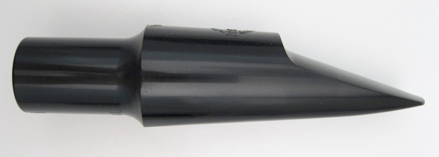 ride side view of morgan florida baritone jazz hard rubber saxophone mouthpiece 