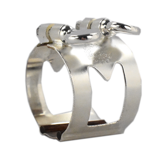 ralph morgan mouthpiece with a silver marc jean saxophone mouthpiece ligature for alto and tenor  sax