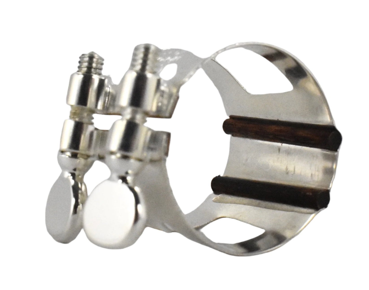 ralph morgan mouthpiece with a silver marc jean saxophone mouthpiece ligature for alto and tenor  sax