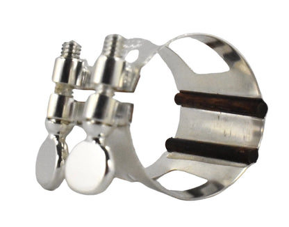 ralph morgan mouthpiece with a silver marc jean saxophone mouthpiece ligature for alto and tenor  sax