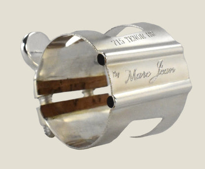 ralph morgan mouthpiece with a silver marc jean saxophone mouthpiece ligature for alto and tenor sax