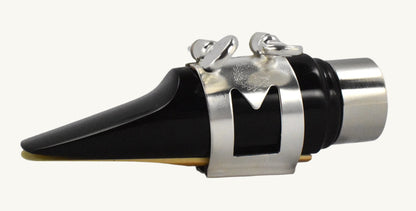 ralph morgan mouthpiece with a silver marc jean saxophone mouthpiece ligature for alto and tenor sax