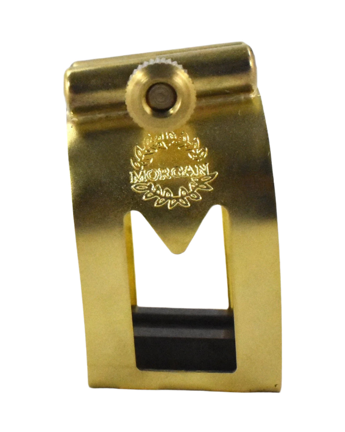 Morgan Marc Jean generation gen 2 gold brushed lacquer saxophone ligature for morgan soprano, alto, tenor and baritone sax mouthpieces