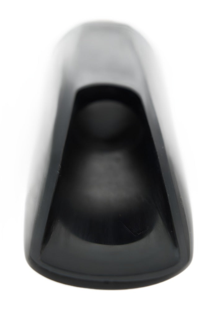 front view of tip and rails on ralph Morgan jazz GM Baritone Saxophone Mouthpiece 