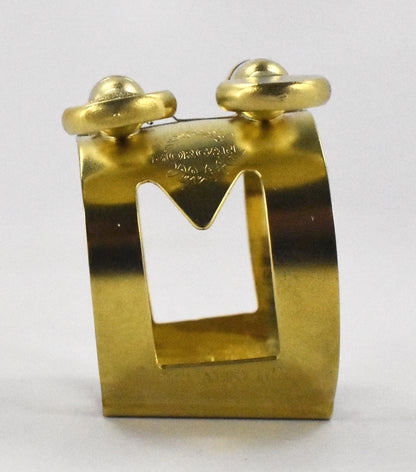 ralph morgan mouthpiece with a brass gold marc jean saxophone mouthpiece ligature for soprano, alto, baritone and tenor sax players
