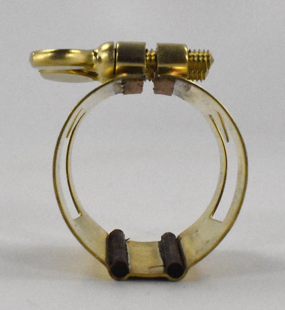 ralph morgan mouthpiece with a brass gold marc jean saxophone mouthpiece ligature for soprano, alto, baritone and tenor sax players