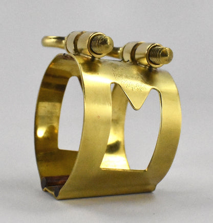 ralph morgan mouthpiece with a brass gold marc jean saxophone mouthpiece ligature for soprano, alto, baritone and tenor sax players