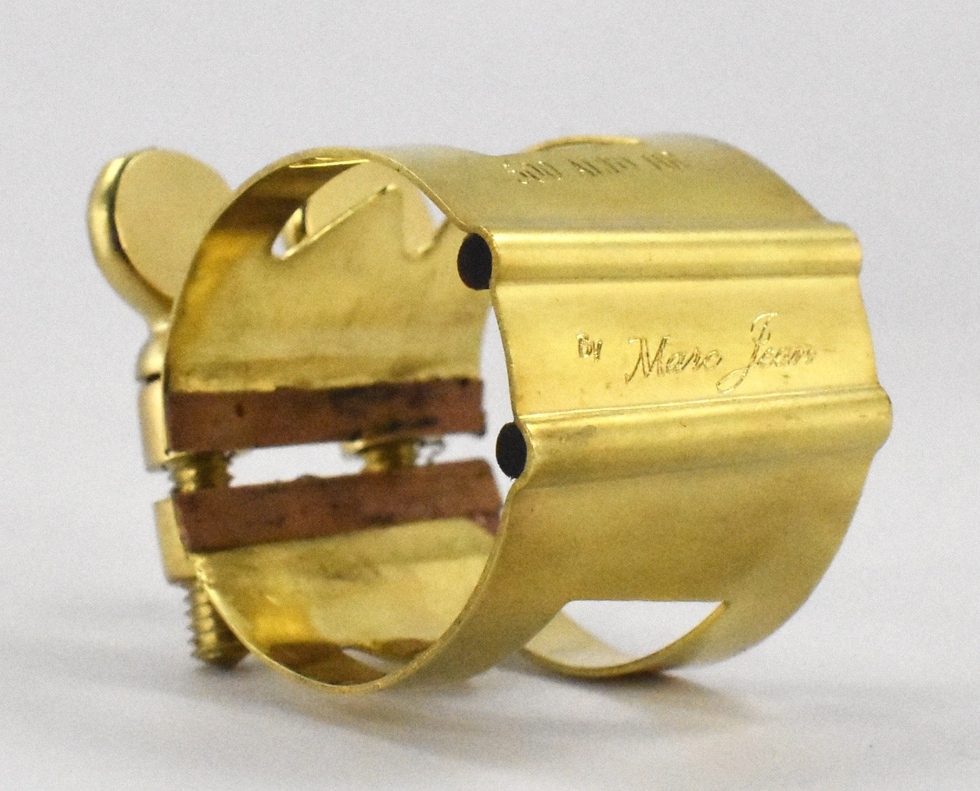 ralph morgan mouthpiece with a brass gold marc jean saxophone mouthpiece ligature for soprano, alto, baritone and tenor sax players