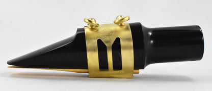ralph morgan mouthpiece with a brass gold marc jean saxophone mouthpiece ligature for soprano, alto, baritone and tenor sax players